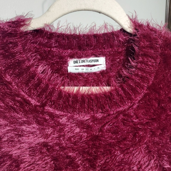 One Teaspoon x Revolve Knit Eyelash Sweater - Picture 5 of 8